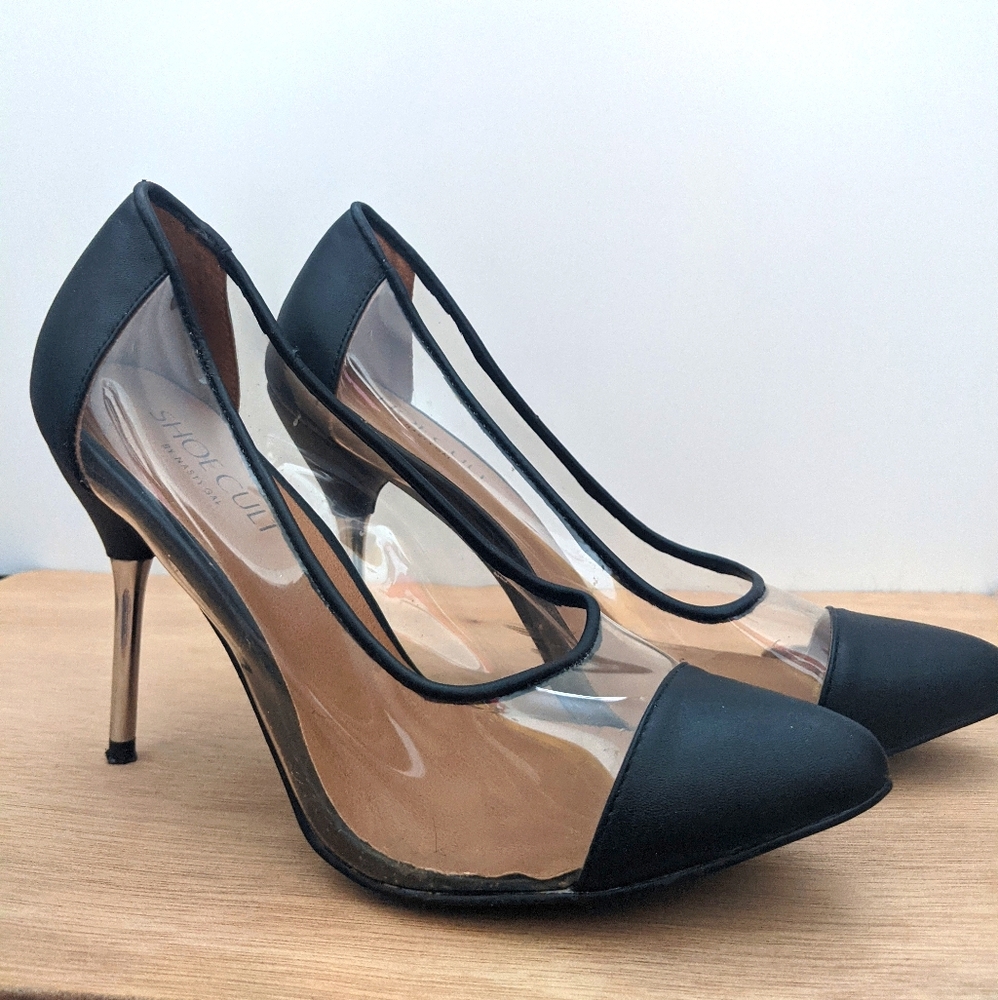 Nasty Gal clear heels